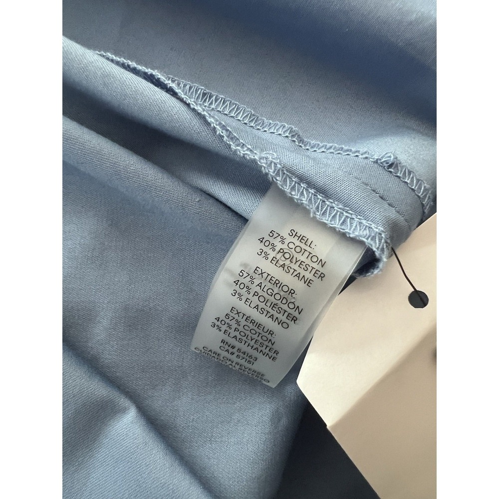 Calvin Klein Womens Belted Shirt Dress Long Sleeve Lightweight Blue Size 12 - Picture 13 of 13